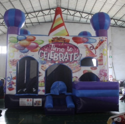 974DAAC7 5E43 4D3E 826A 6AC674DB1321 1677830702 Happy Birthday 3 in 1 Bounce House Slide Combo