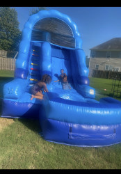 15ft Big Blue Splash Water Slide