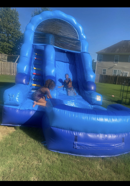 15ft Big Blue Splash Water Slide