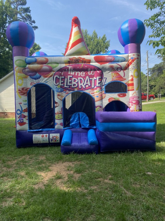 Happy Birthday 3 in 1 Bounce House Slide Combo