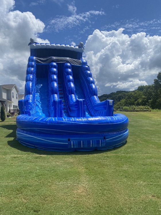20ft Double Lane Tidal Wave Water Slide