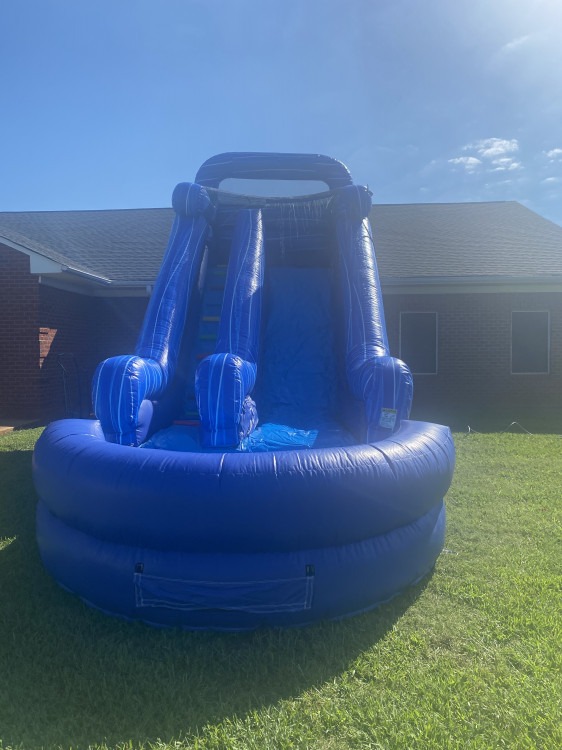 16ft Blue Marble Water slide