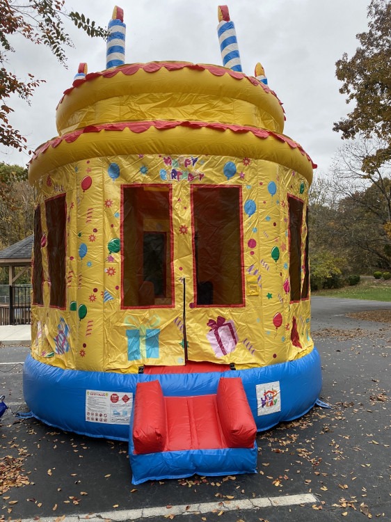 Birthday Cake 2 in 1 Bounce House