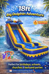 18ft Big Dolphin Adventure Water Slide