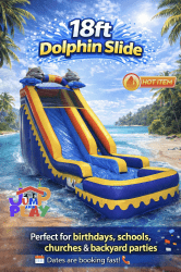 18ft Big Dolphin Adventure Water Slide